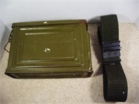 Ammo Box and Military Belt