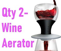 Lot of 2-Epicureanist Wine Aerator