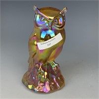 Amber Owl Paperweight