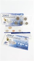 2001 US Mint Uncirculated Coin Set