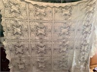 Handcrafted heavy tablecloth 84" x 72”