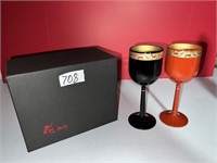 GORGEOUS WOOD GOBLETS