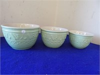 Set of 3 Ceramic Serving Bowls