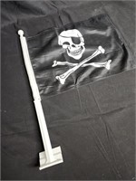 Jolly Rodger Pirate Novelty Car Window Flag