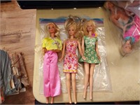 3 Barbie Dolls