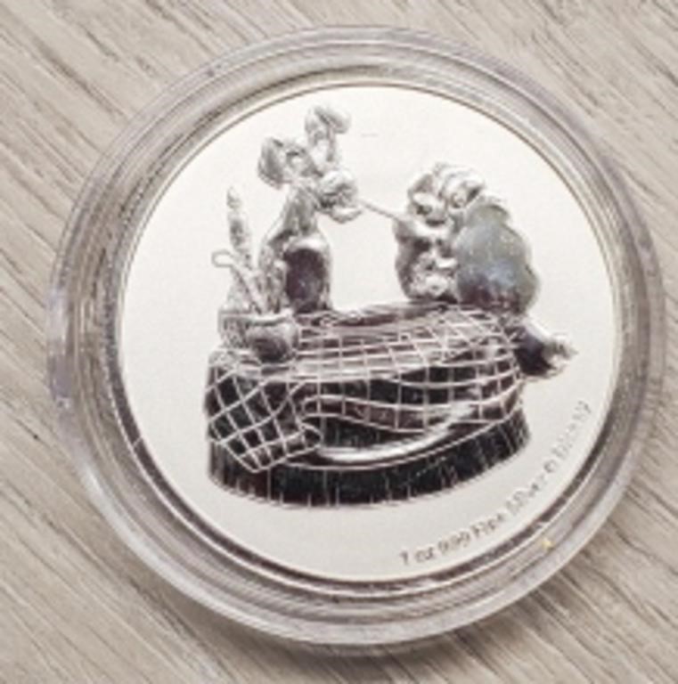 1 oz 2022 Silver Lady & The Tramp $2 NIUE Coin