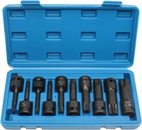 1/2 Inch Torx Impact Socket Set, 10pcs