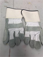 Large Heavy Duty Leather Work Gloves