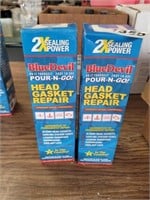 2 BOXES BLUE DEVIL HEAD GASKET REPAIR