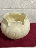 BELLEEK GREEN LABEL ROSE BUD BOWL