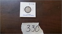 1931 Canada ten cent coin