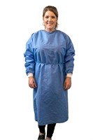 120-Pack Disposable Isolation Gown  Blue  Unisex