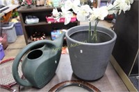 WATERING CAN - PLANTER - ARTFICIAL FLOWER