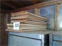 Small stack of tongue and groove pine Lumber also