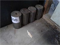 4 Solid Steel rollers 30 lb each