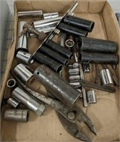 SOCKETS, ASSORTED TOOLS