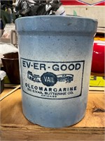 Ev-er good oleomargarine Crock Blue