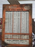 Vintage metal card quality sign