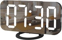 Large LED Mirror Alarm Clock