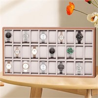 WF1930  Qunbio 30-Slot Wooden Watch Storage Box