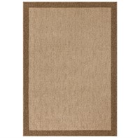 4'x5'6" Madison Border Tan Area Rug