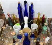 Assortment jars, bottles, mugs