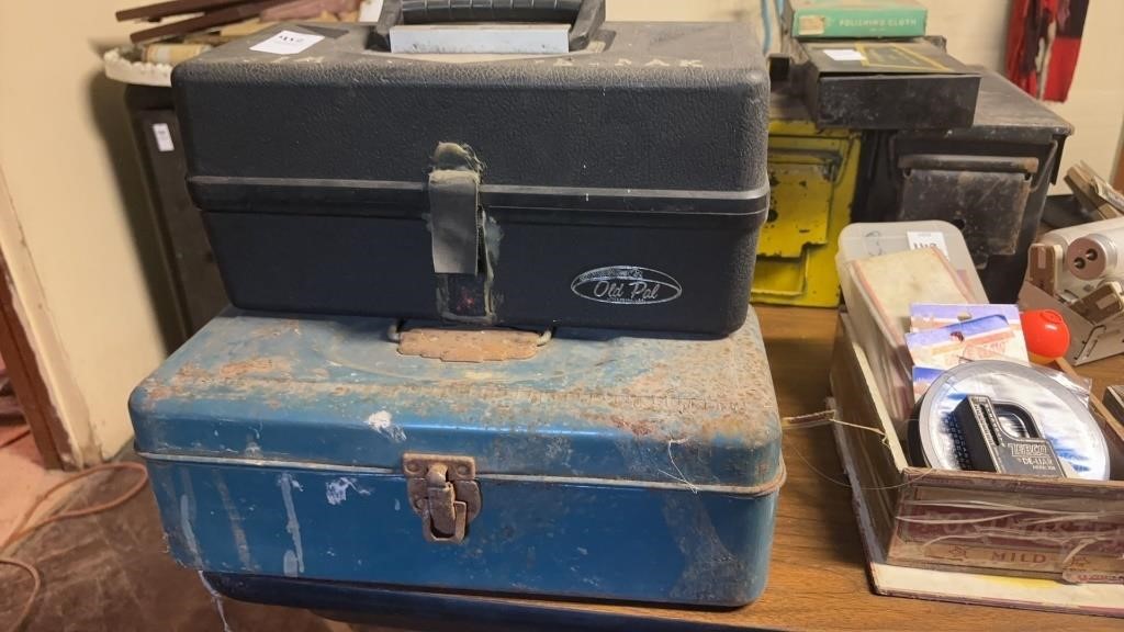 Lot of 3 Vintage Tackle Boxes