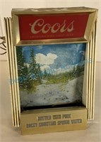 Coors sign as found