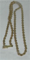 14kt Yellow Gold Twist Rope Necklace