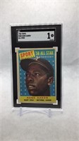 1958 Topps #488 Hank Aaron All-Star SGC 1