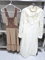 (2) Vintage Boho Dresses