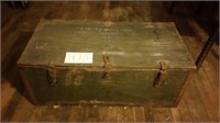 WOOD MILITARY TRUNK