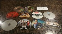 10) DVD'S, NO CASES, UNTESTED
