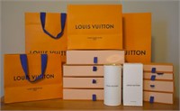 13 pcs. Genuine Louis Vuitton Gift Bags & Boxes