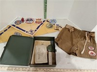 Metal first aid kit with contents, cub scouts BSA