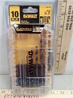 New Dewalt 10 pc drill bit set
