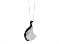 Diamond and Onyx Pendant