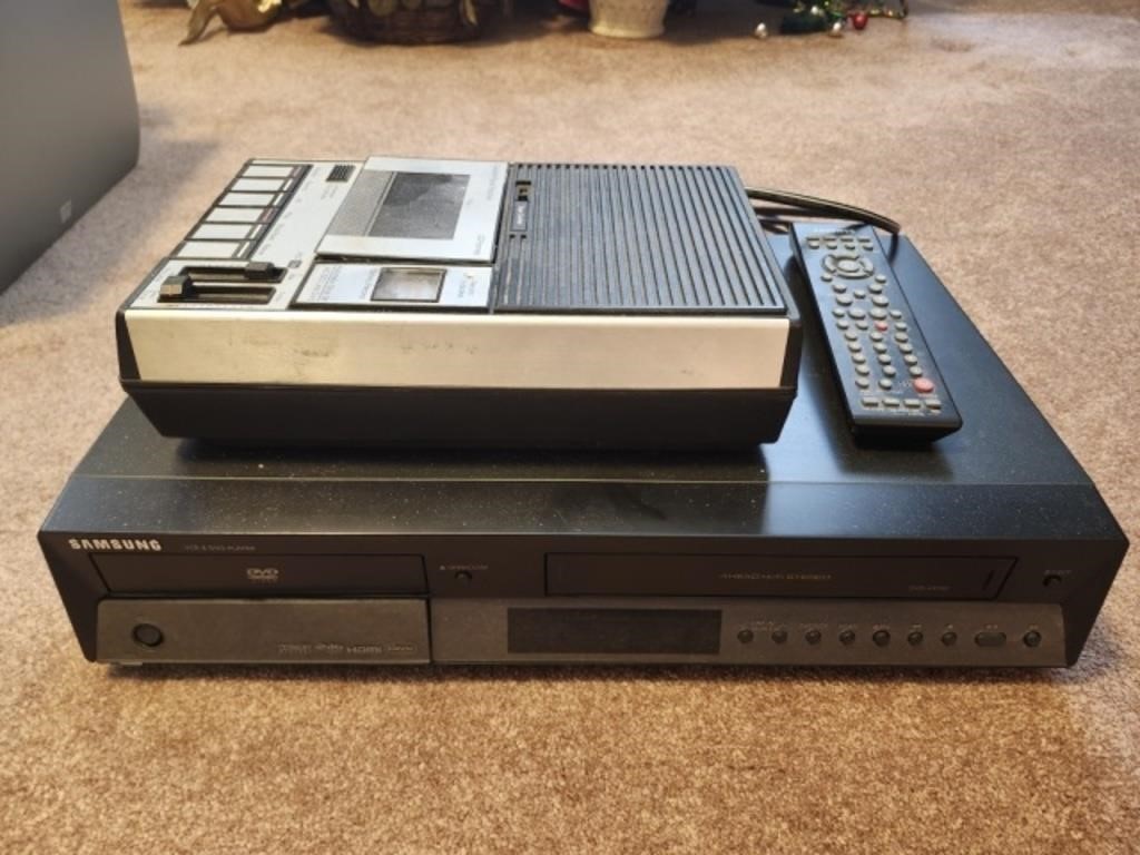 Vintage Samsung VCR DVD player & Casset Recorder