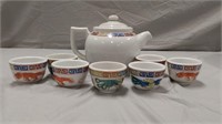 Dragonware teapot set