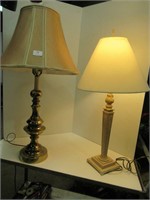 2 Table Lamps - Tallest 34" High