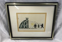 Kingwatsiak Stone Cut Print Signed