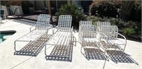 2 Lounge Chairs & 4 Arm Chairs Shows Wear