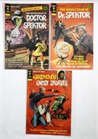 GOLD KEY (2) DR.SPEKTOR, (1) GRIMM'S GHOST STORIES