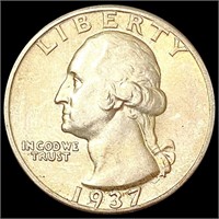 1937-D Washington Silver Quarter CLOSELY