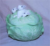 Easter décor: Holland mold cabbage cookie jar -