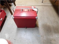 Red Metal Cooler
