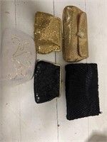 Vintage coin, purse, and clutches