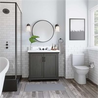 Thomasville Ellamar 36" Vanity in Antique Grey