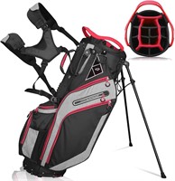 Golf Stand Bag 14 Way Top Dividers  Red