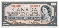 Bank of Canada 1954 $100 Devil's Face Portrat